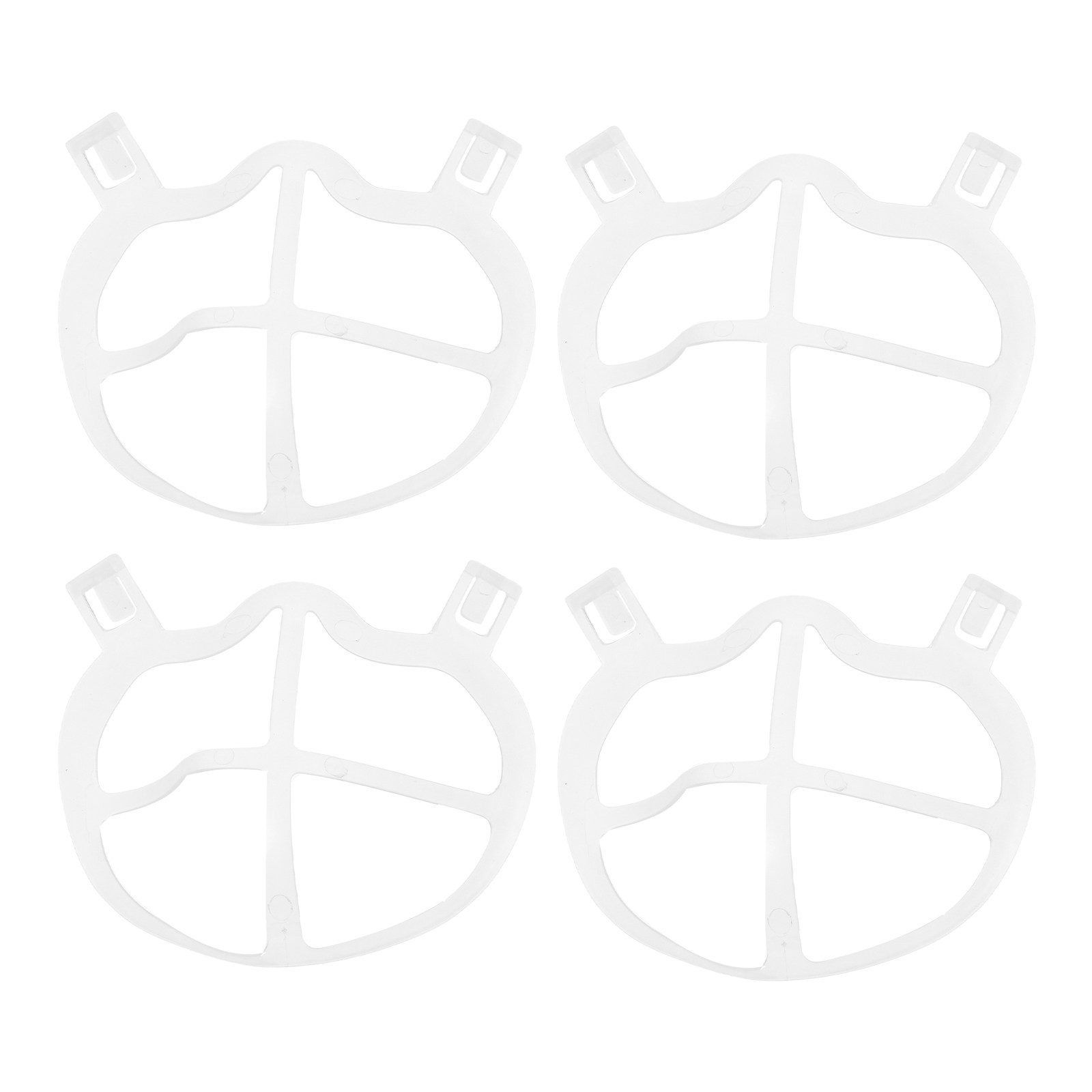 Silicone Mask Bracket - 10 Stück ultradünner, weicher Silikon-Maskenhalter, 3D-konturierte