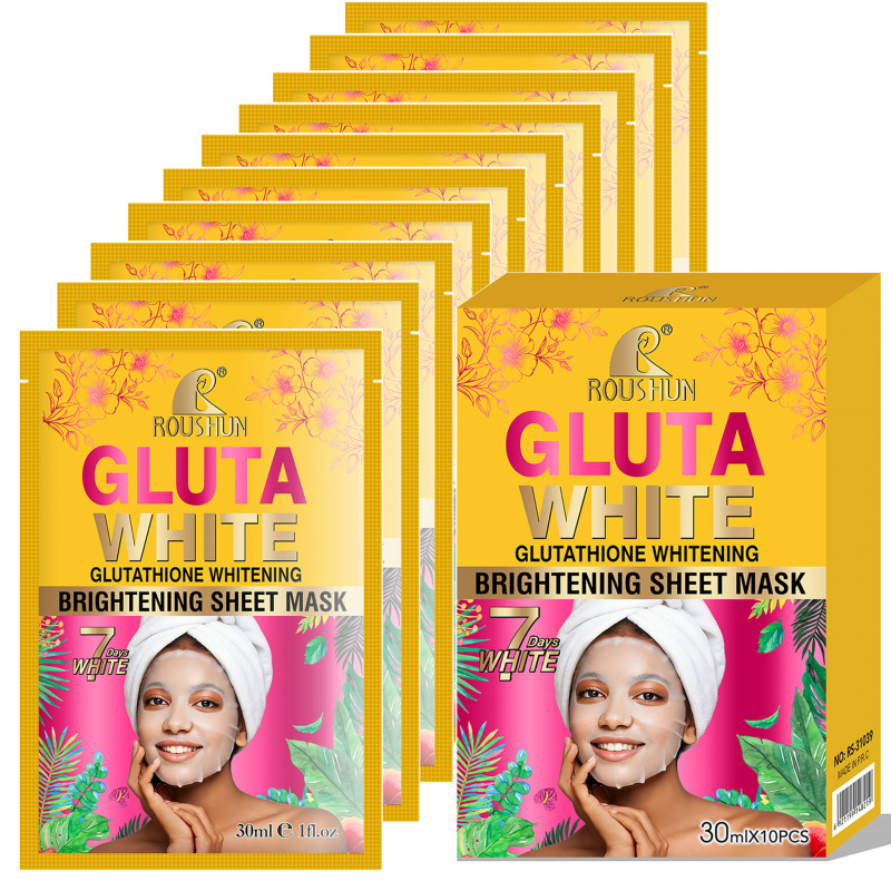 Face Mask Storage Box - Gluta White Gesichtsmaske Gesichtspflege Feuchtigkeitsspendend und