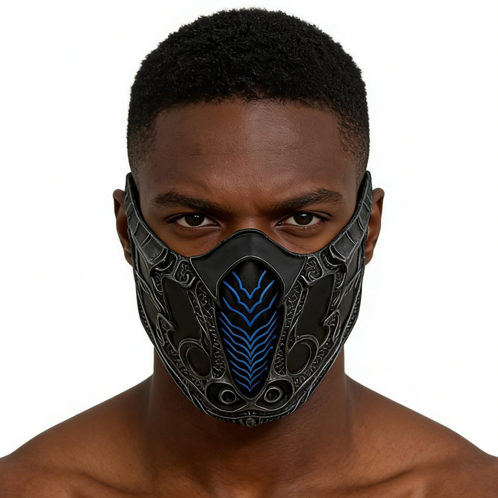 Respirator Half Face - Mortal Kombat Halbgesichtsmaske Cosplay Sub-Zero Scorpion