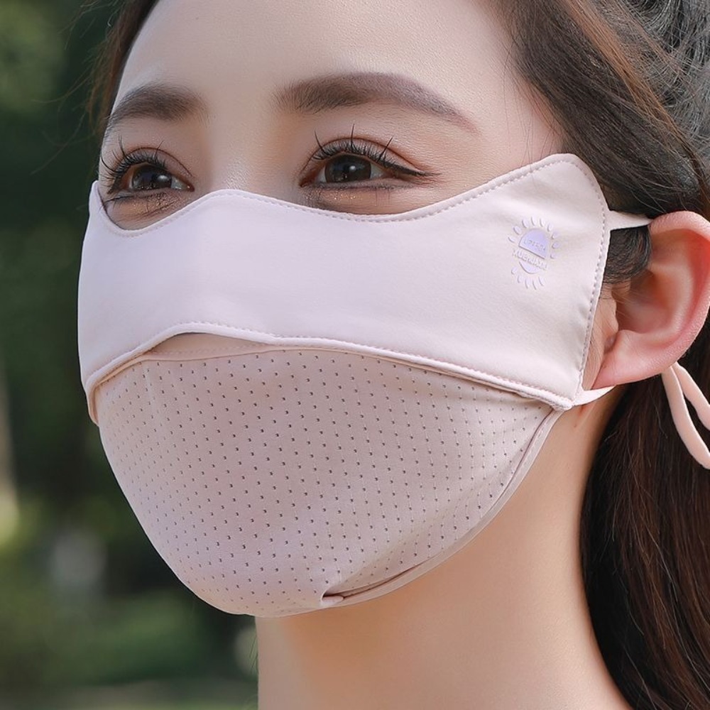 Cloth Face Mask Washable - Neue atmungsaktive Eisseidenmaske, waschbar, staubdicht, Reit-Gesichtsmaske,