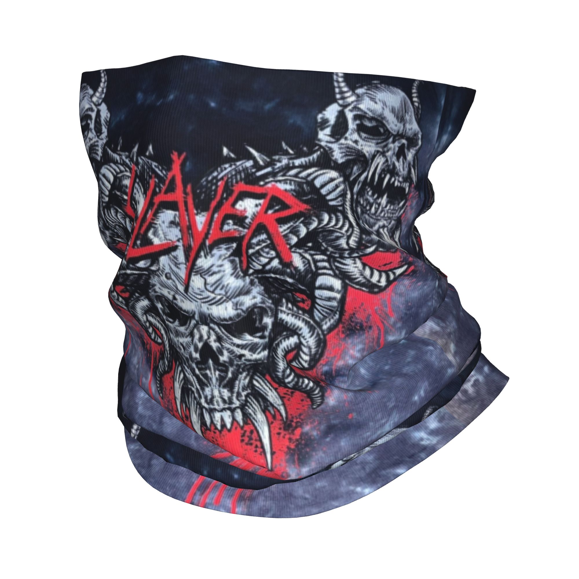 Neck Gaiter Face Cover - Benutzerdefinierte Heavy Metal Rock Slayers Bandana