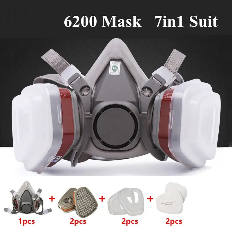 Respirator Half Face - 7-in-1 gasdichte Halbgesichtsmaske mit 6001 2091