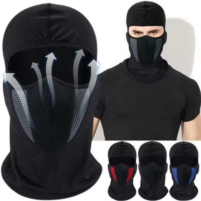 Sports Mask Breathable - Vollgesichtsmaske Radfahren Winddichte Kopfbedeckung Motorrad Sturmhaube