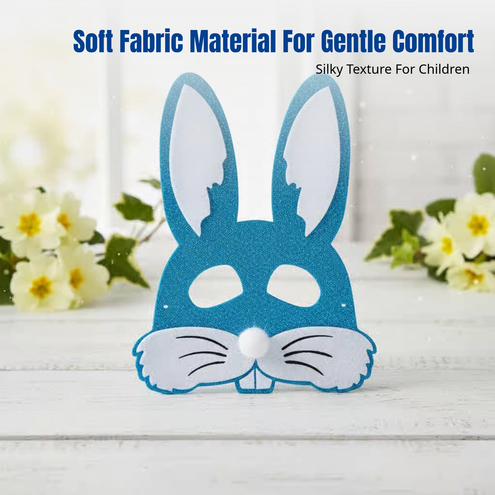 Kids Face Mask - Stoff-Gesichtsmaske für Feiertagsfeiern, Cartoon-Hasen- und Küken-Tiermaske,