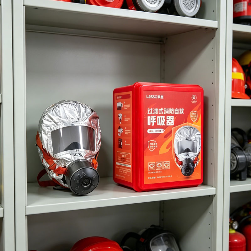 Kn95 Respirator Mask - Gasfiltermaske Selbstrettungs-Atemschutzgerät Feuerwehrmaske Rauch- und Gasmaske