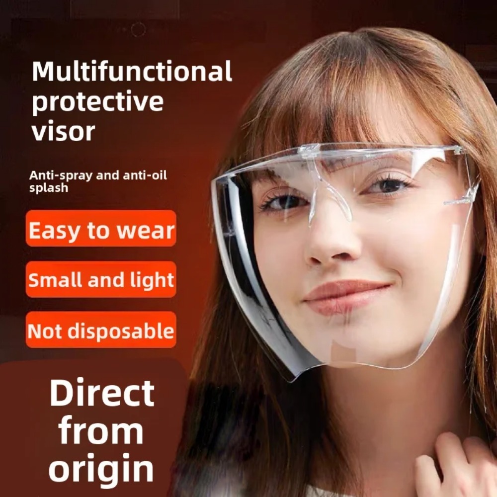 Anti Pollution Mask - Vollgesichtsmaske mit hoher Auflösung, transparent, beschlagfrei,