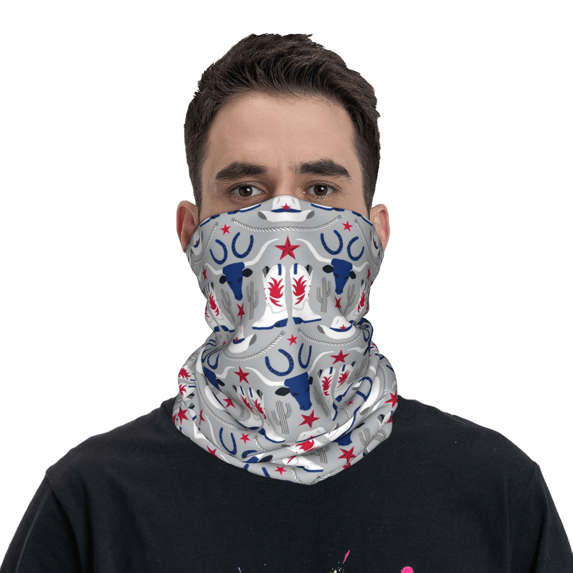 Sports Mask Breathable - Old Wild West Cowboy Bandana Halstuch,