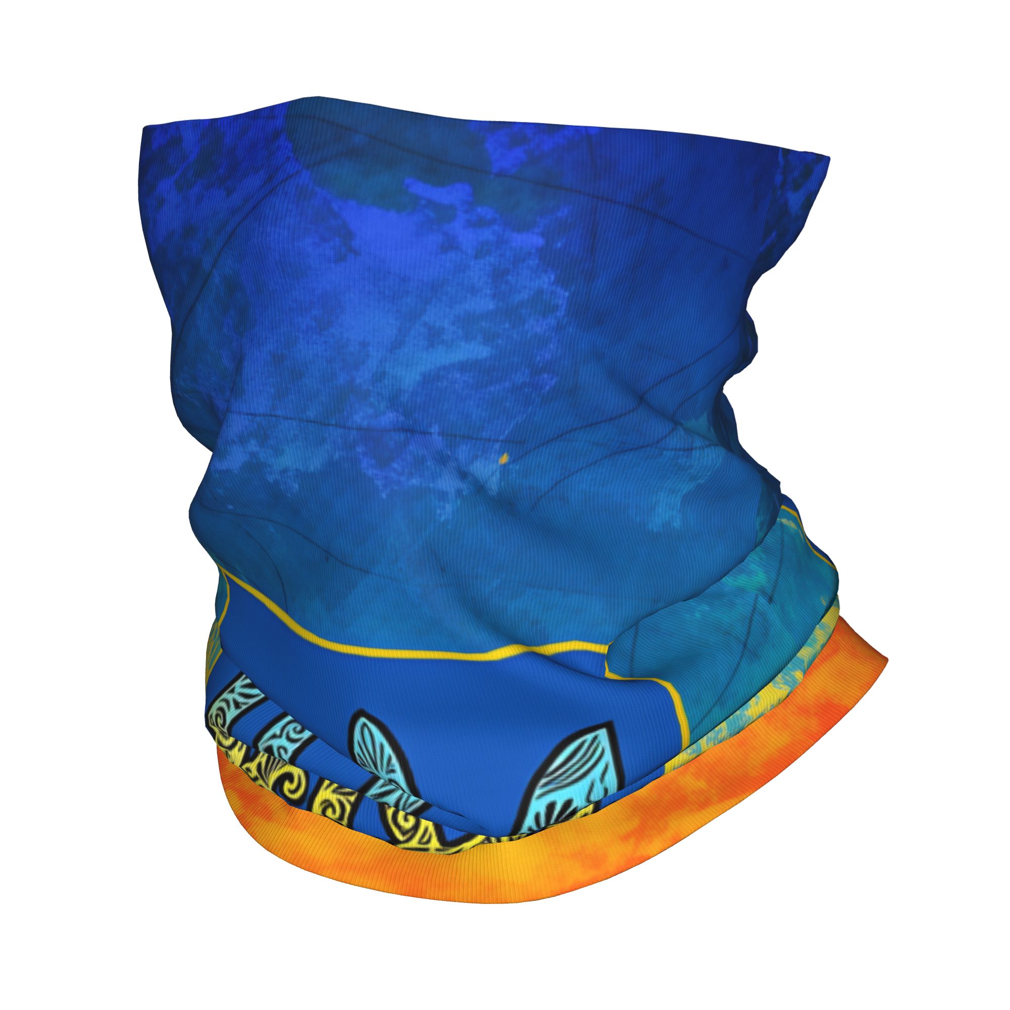Neck Gaiter Face Cover - Ukrainisches Tricolor-Emblem Balaclava Outdoor-Sport Fahrradmaske UV-Schutz
