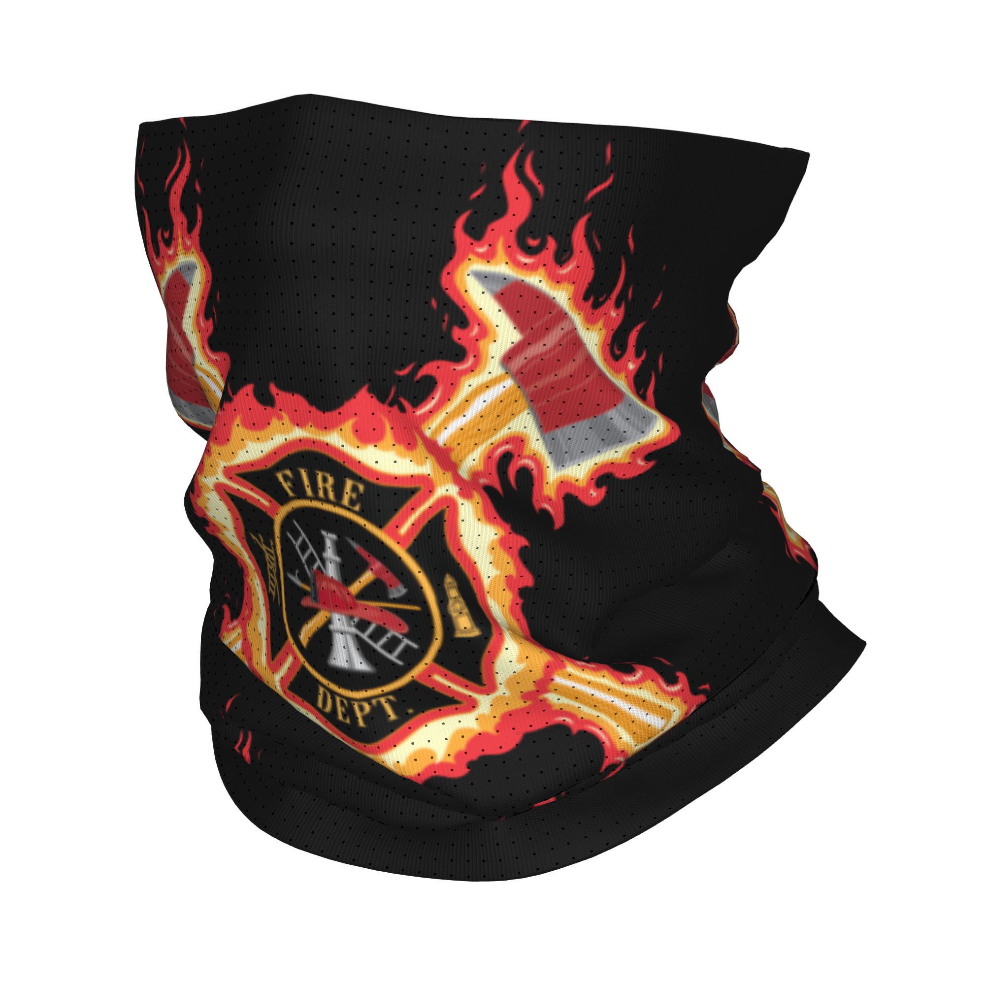 Neck Gaiter Face Cover - Maßgefertigter Feuerwehr-Kreuzmuster-Halstuch für Männer und Frauen,