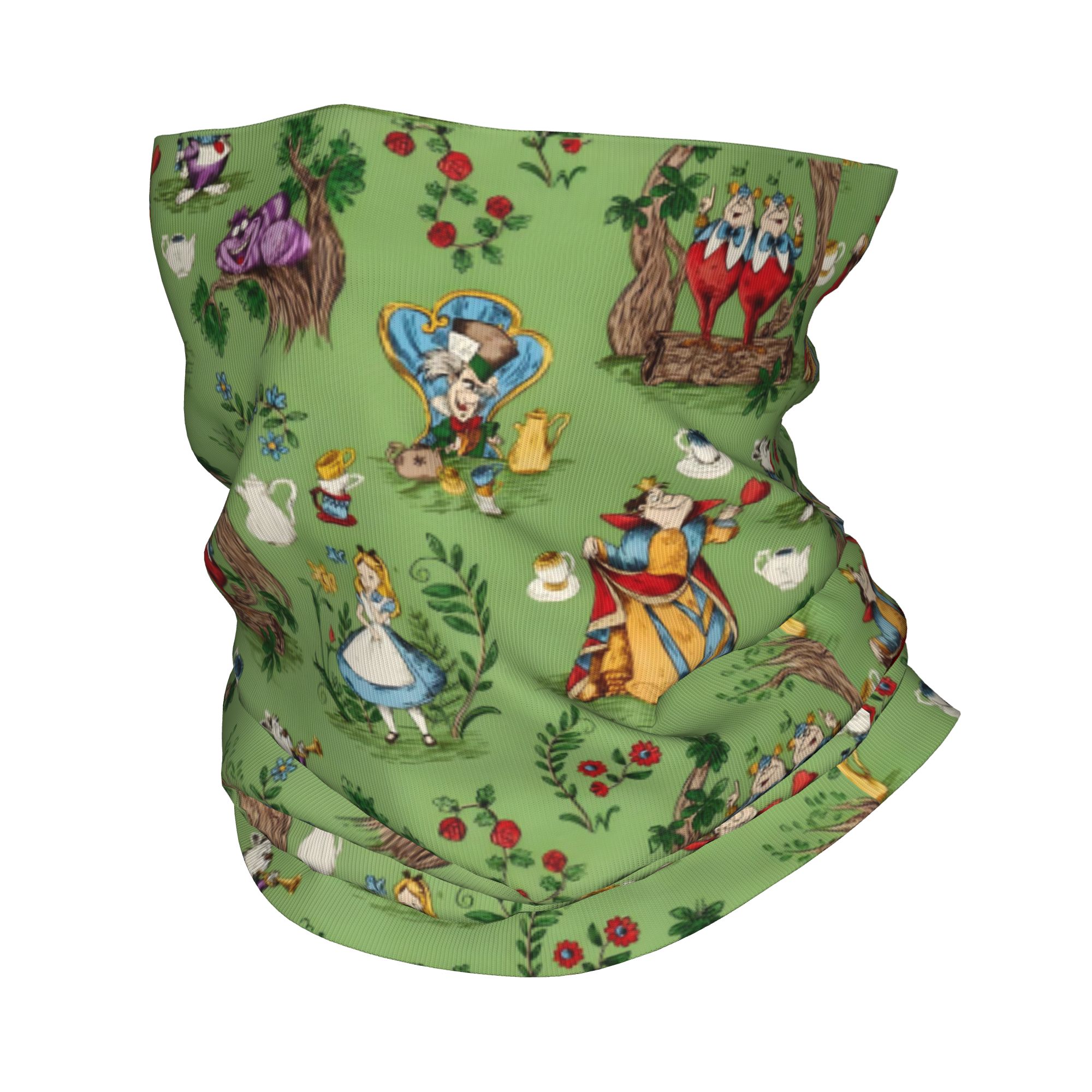 Neck Gaiter Face Cover - Maßgeschneiderter A-Alice im Wunderland Bandana-Halswärmer für