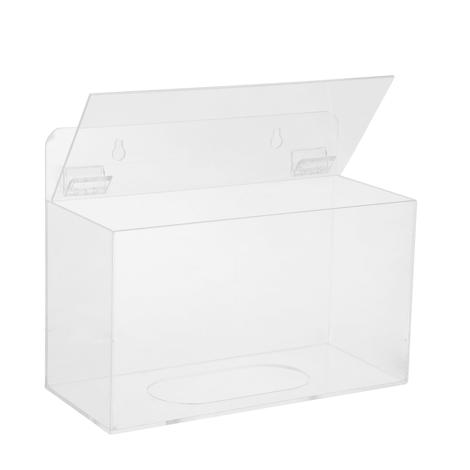 Face Mask Storage Box - Gesichtsmasken-Spenderbox, transparente Acrylbox mit Deckel, Aufbewahrungsbox