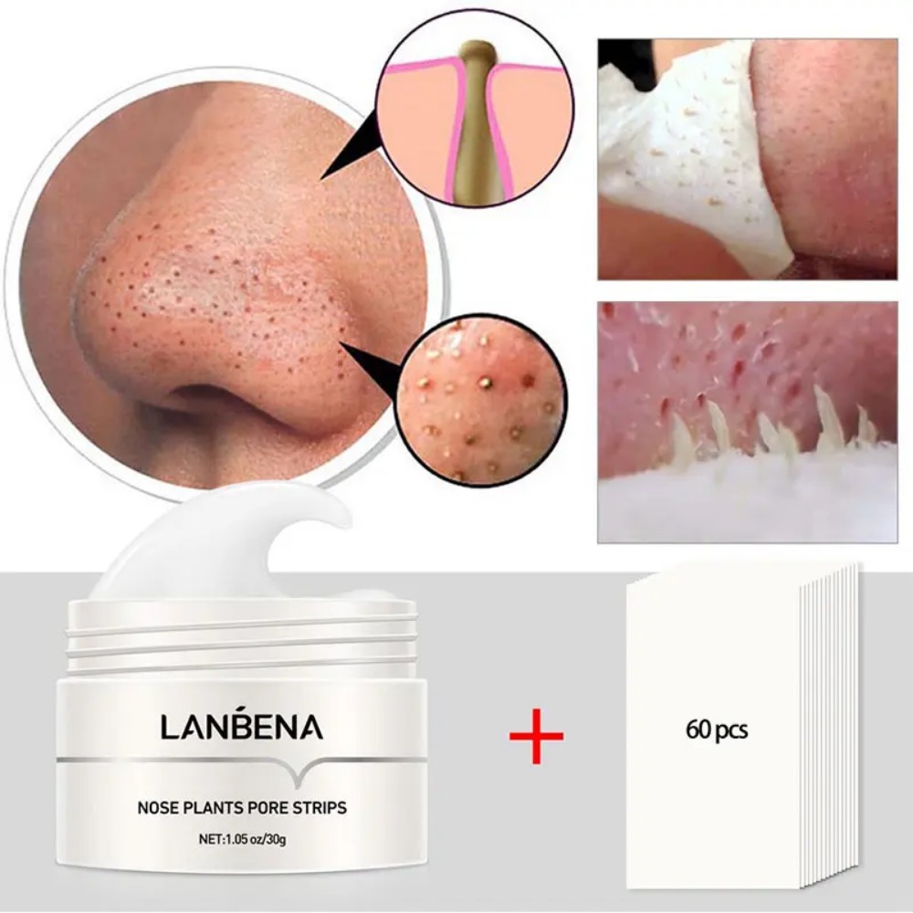 Black Face Mask Pack - Nase Mitesser Entferner Creme Poren Streifen