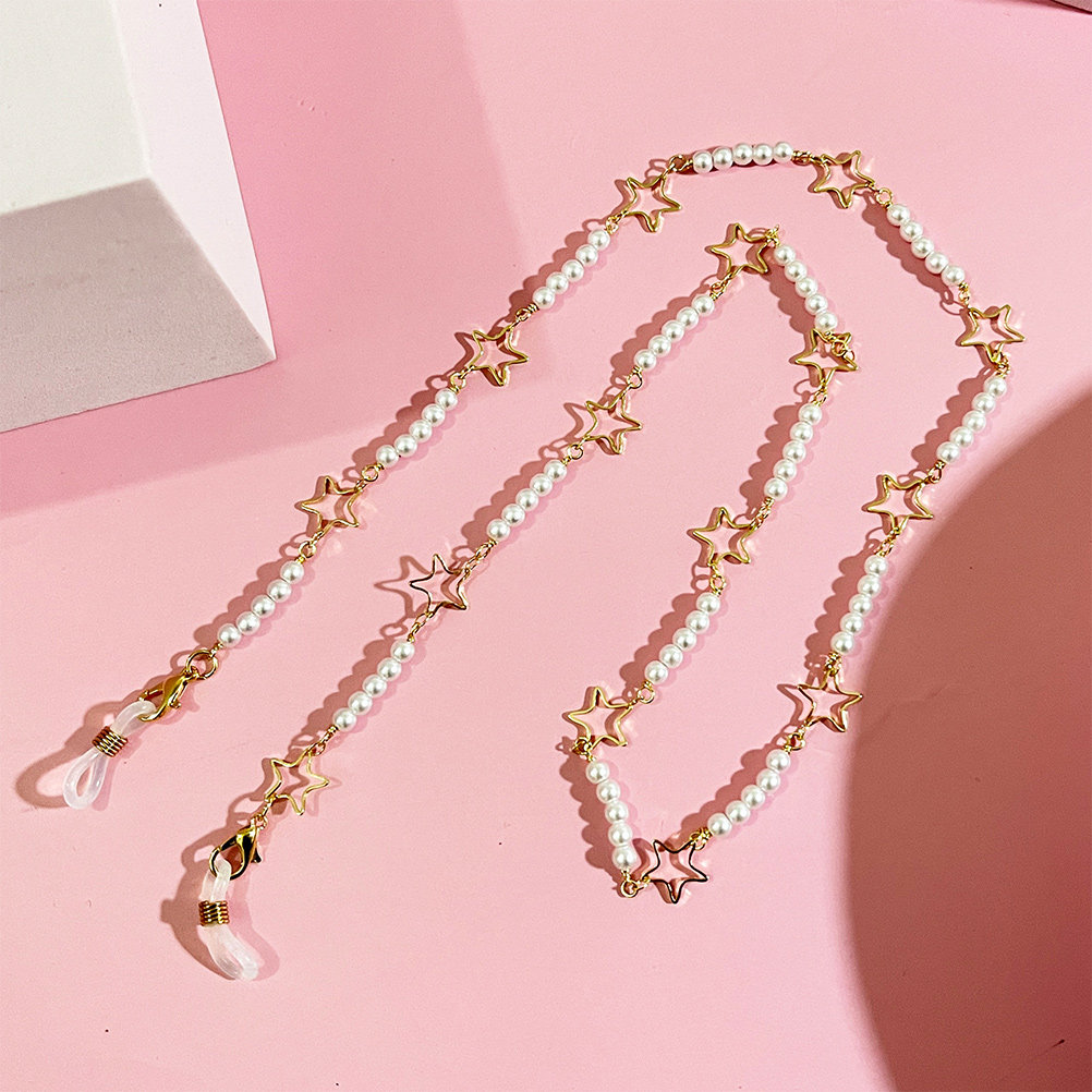 Mask Chain Holder - Brillenkette mit Perlen, Halterung, Lanyard für