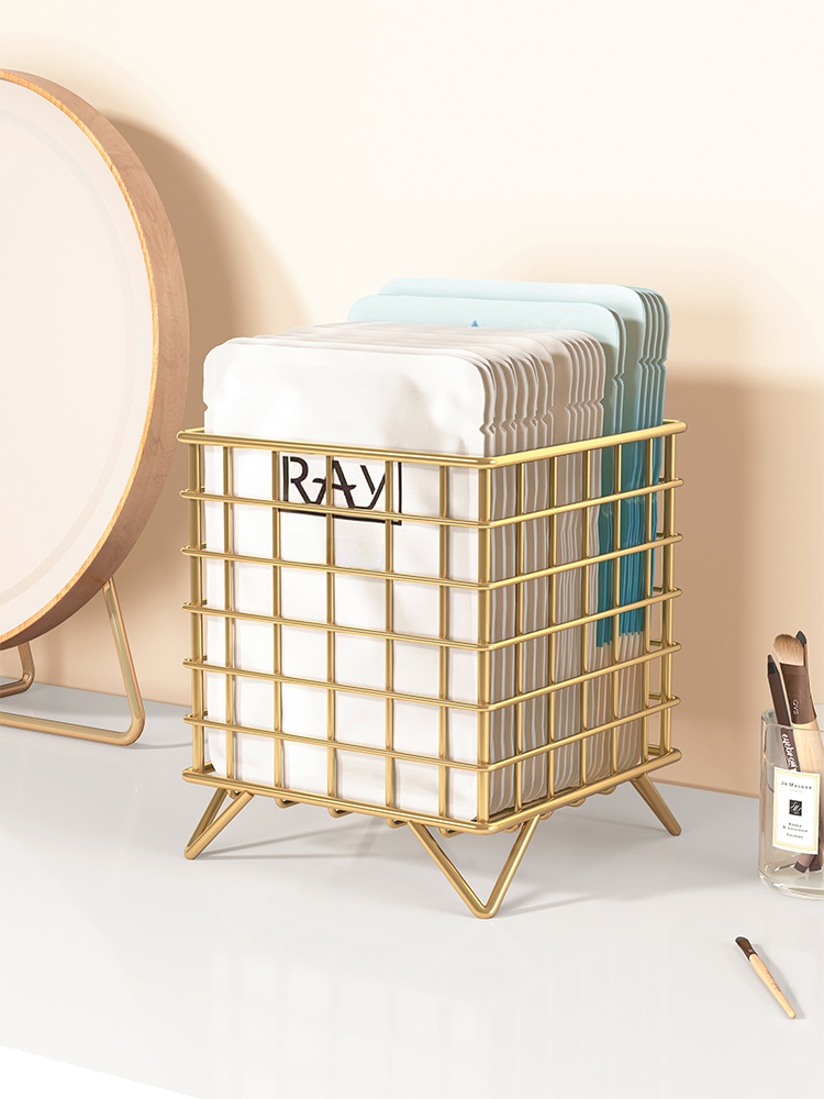 Face Mask Storage Box - Einweg-Masken-Aufbewahrungsbox für den Eingangsbereich, Luxuriöser Masken-Aufbewahrungskorb