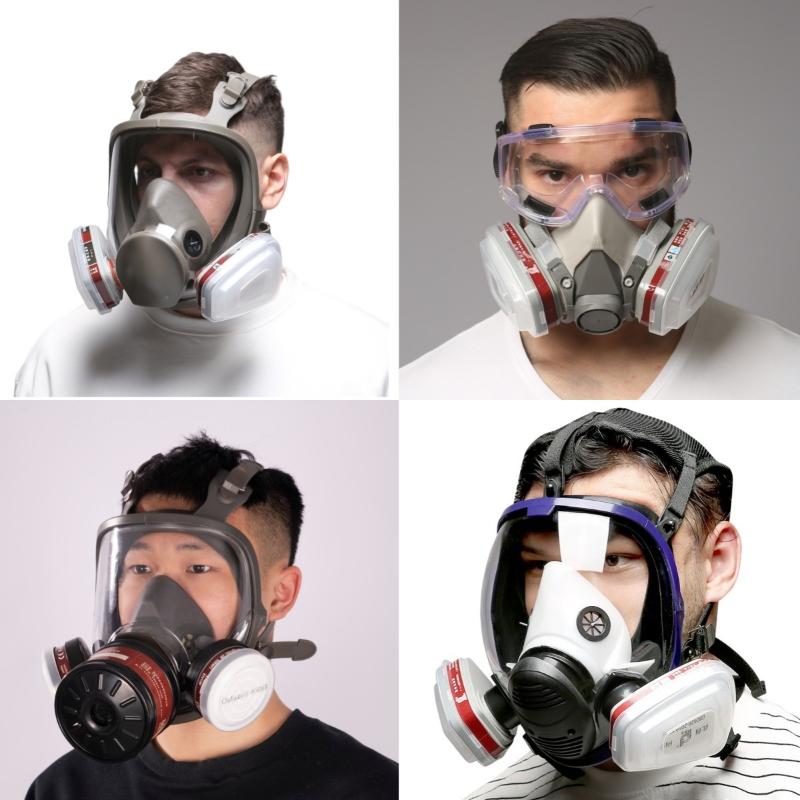 Respirator Half Face - 1 Set Halbgesichts-Staubmaske Neu 15in1 6200