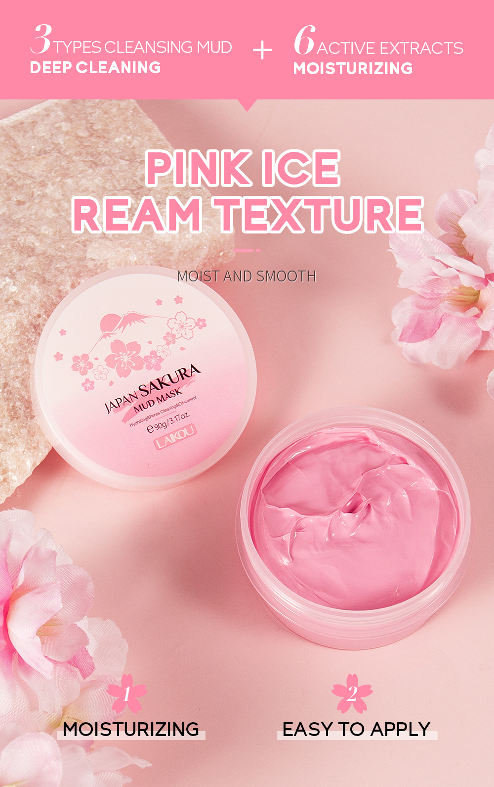 LAIKOU Sakura Tonmaske 25g/90g – Dust Mask Construction Bewertung und Preis