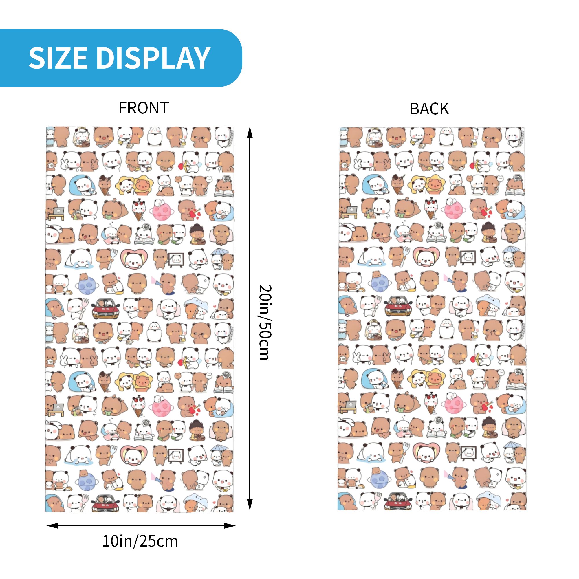 Benutzerdefinierte Bär Cartoon – Neck Gaiter Face Cover Bewertung und Preis