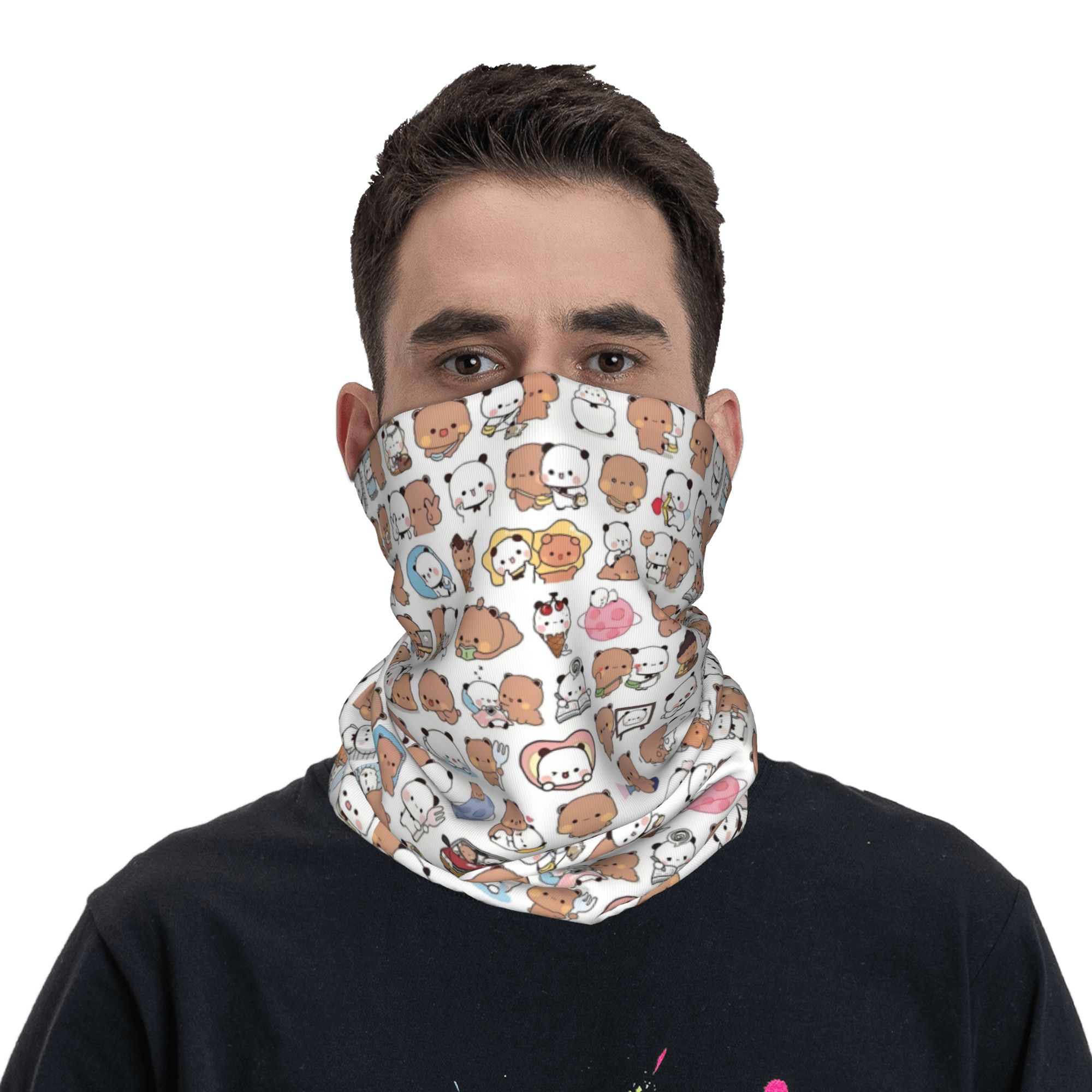 Benutzerdefinierte Bär Cartoon – Neck Gaiter Face Cover Bewertung und Preis