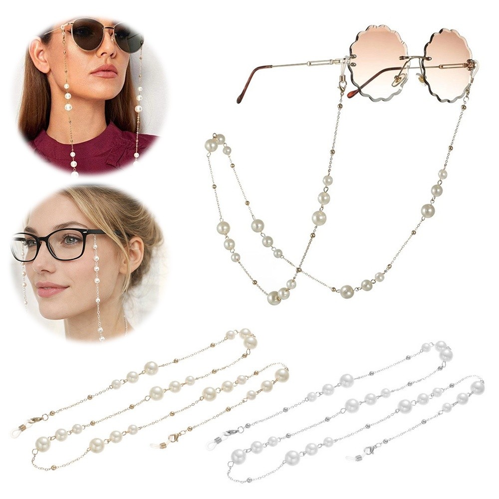 Trendige Perlen-Sonnenbrillenk – Mask Lanyard Adjustable Bewertung und Preis