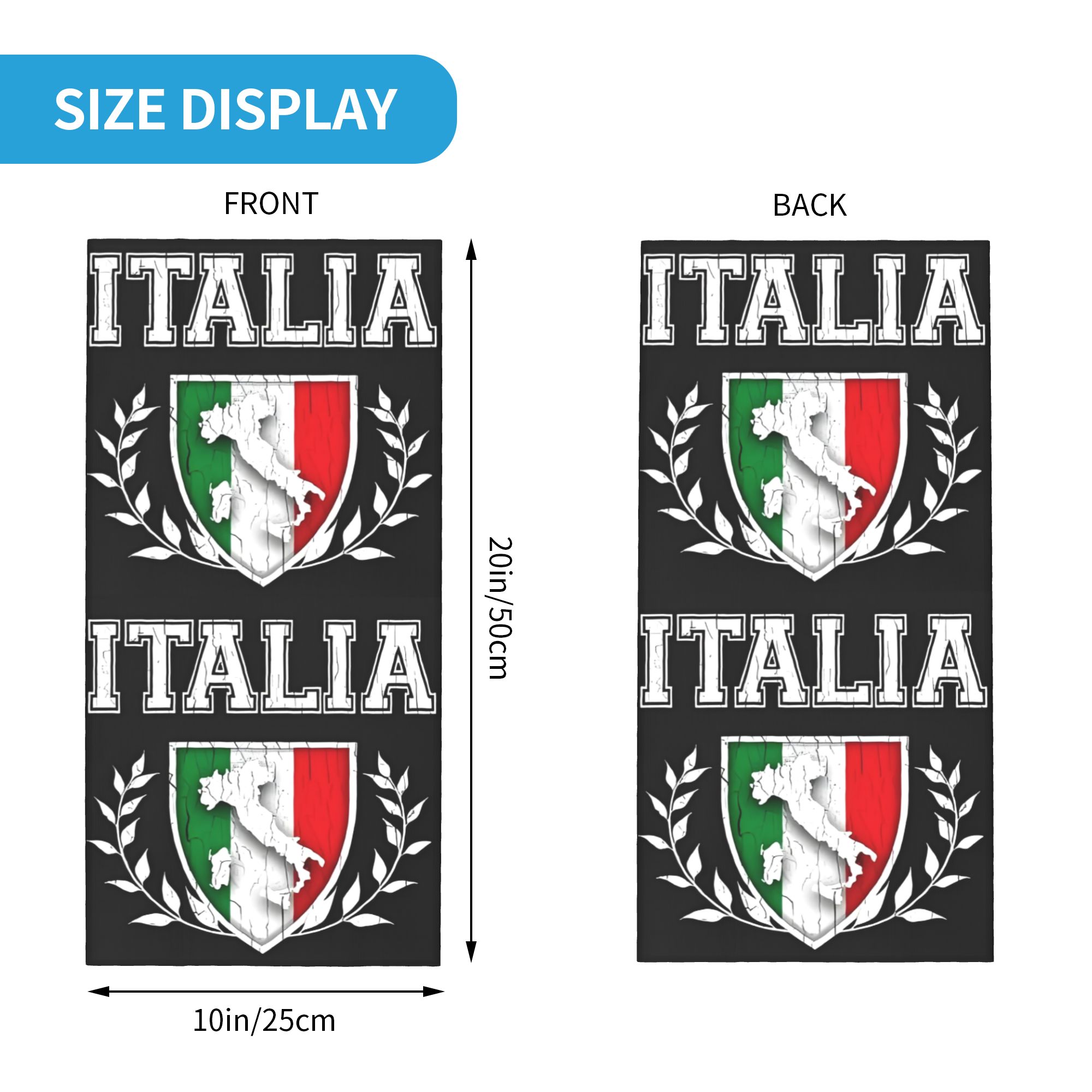 Benutzerdefinierte Italien Fla – Neck Gaiter Face Cover Bewertung und Preis