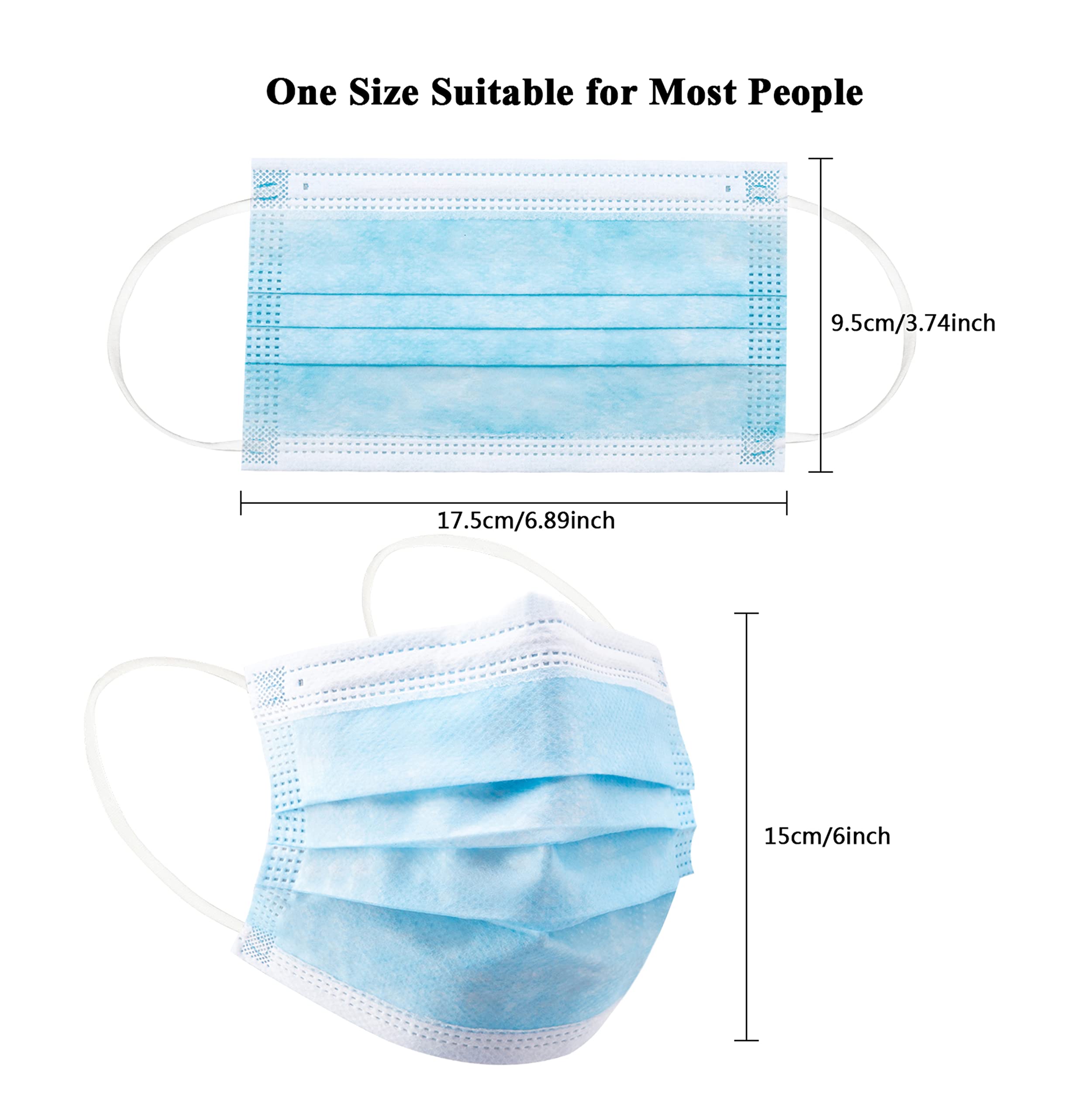 50/100 Stück Box, blaue Gesich – Disposable Mask Blue Bewertung und Preis