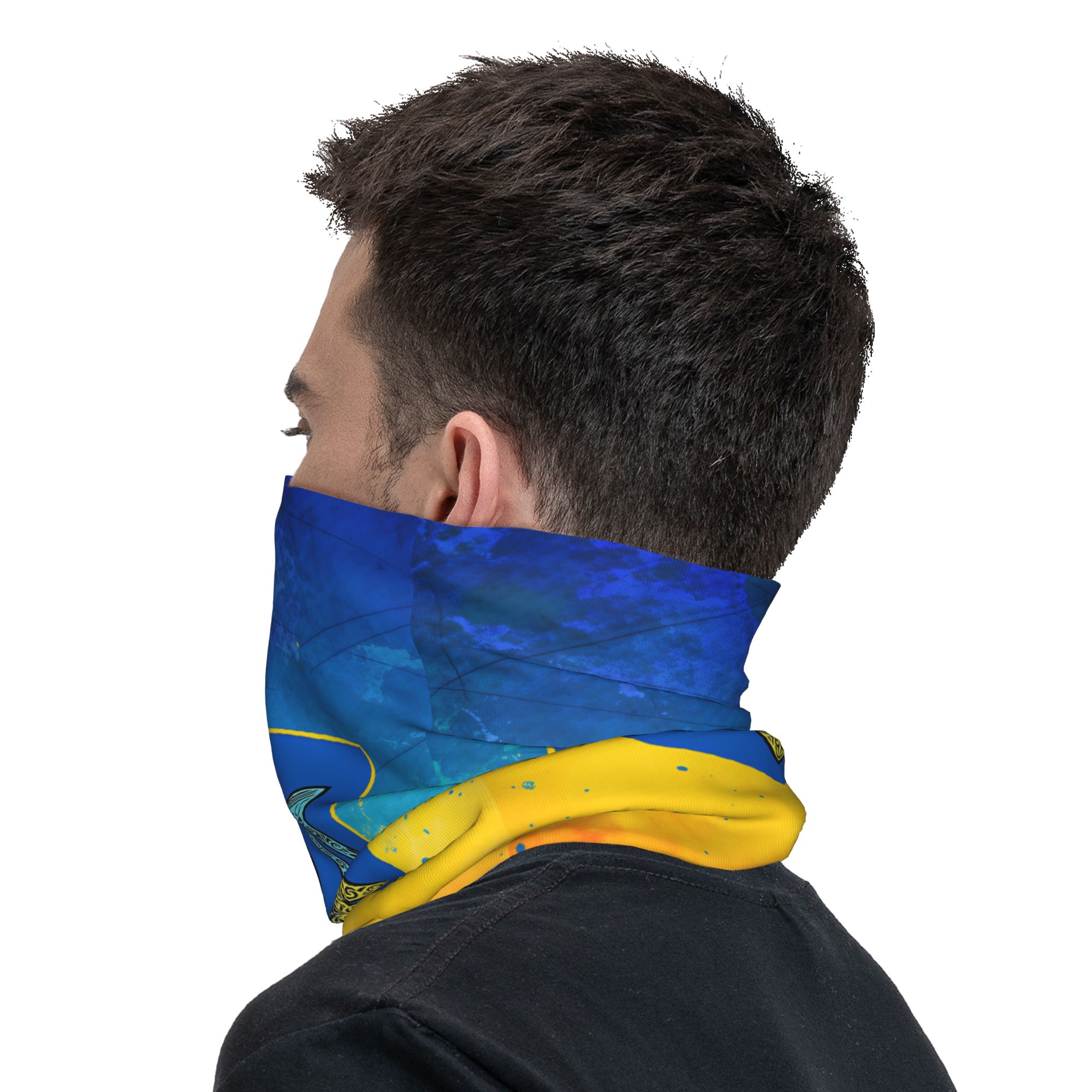 Ukrainisches Tricolor-Emblem B – Neck Gaiter Face Cover Bewertung und Preis
