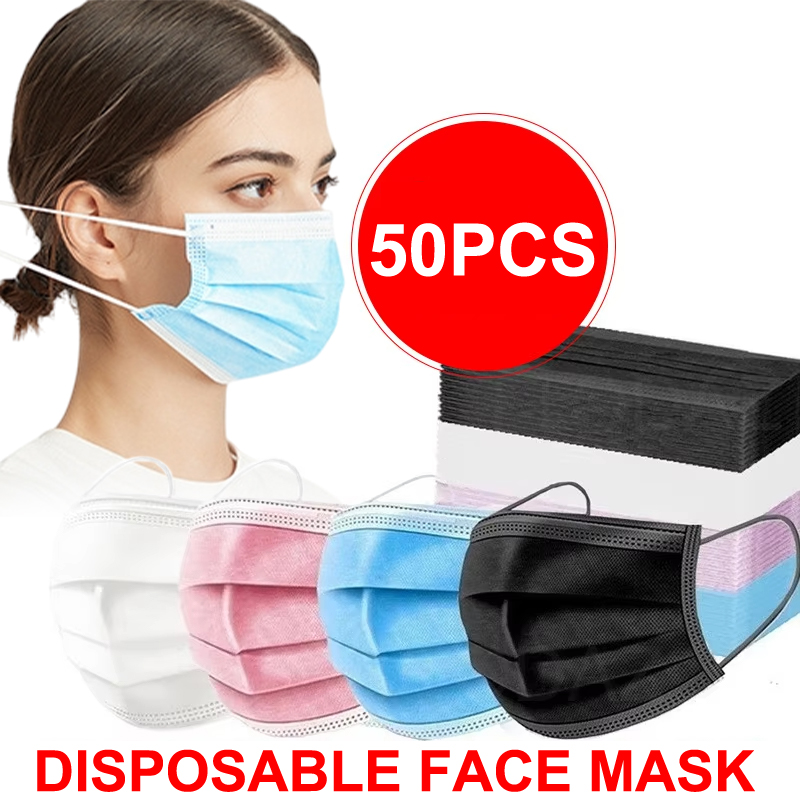 50 Stück 3-lagige Maske Gesich – Disposable Mask Blue Bewertung und Preis