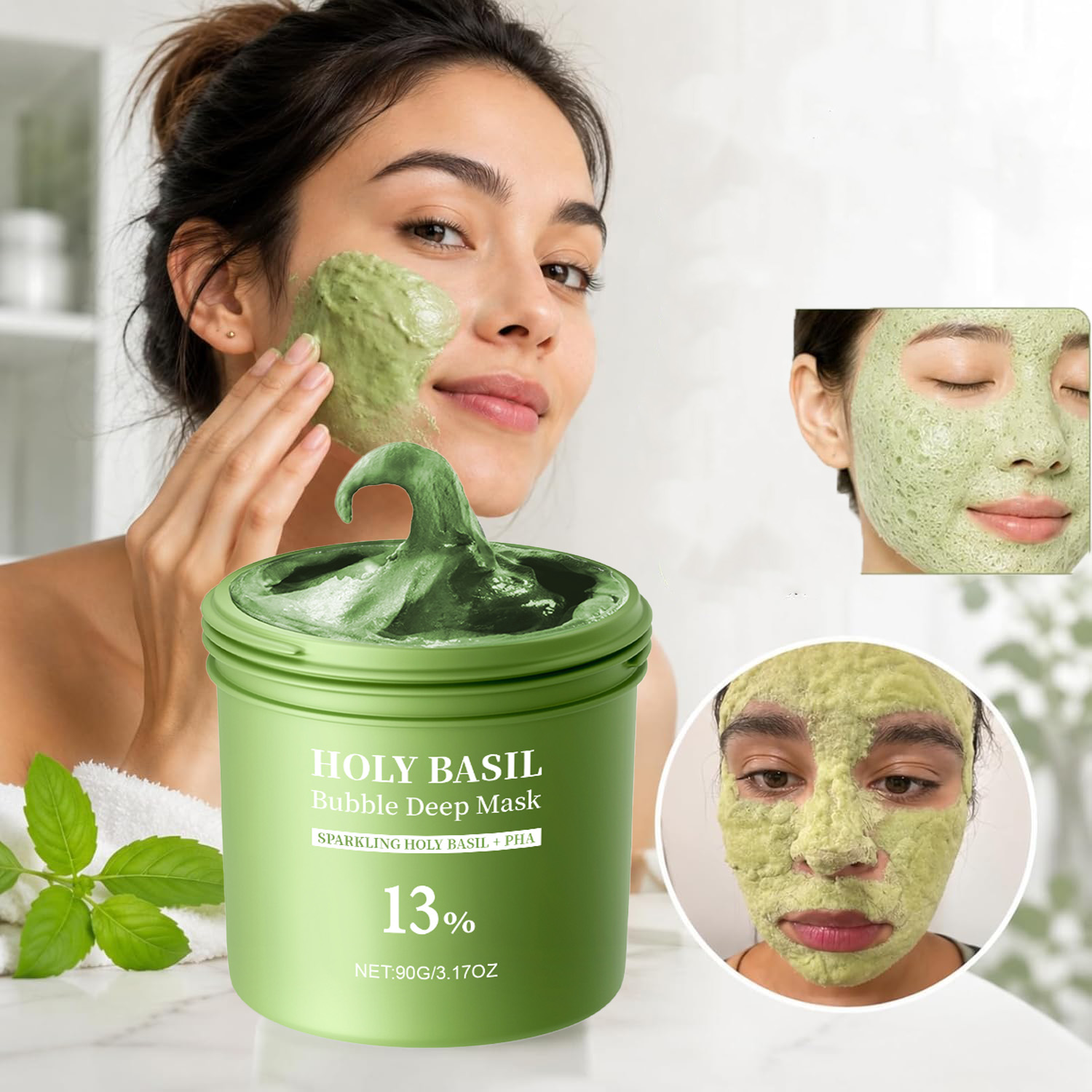 Holy Basil Bubble Deep Mask To – Dust Mask Construction Bewertung und Preis