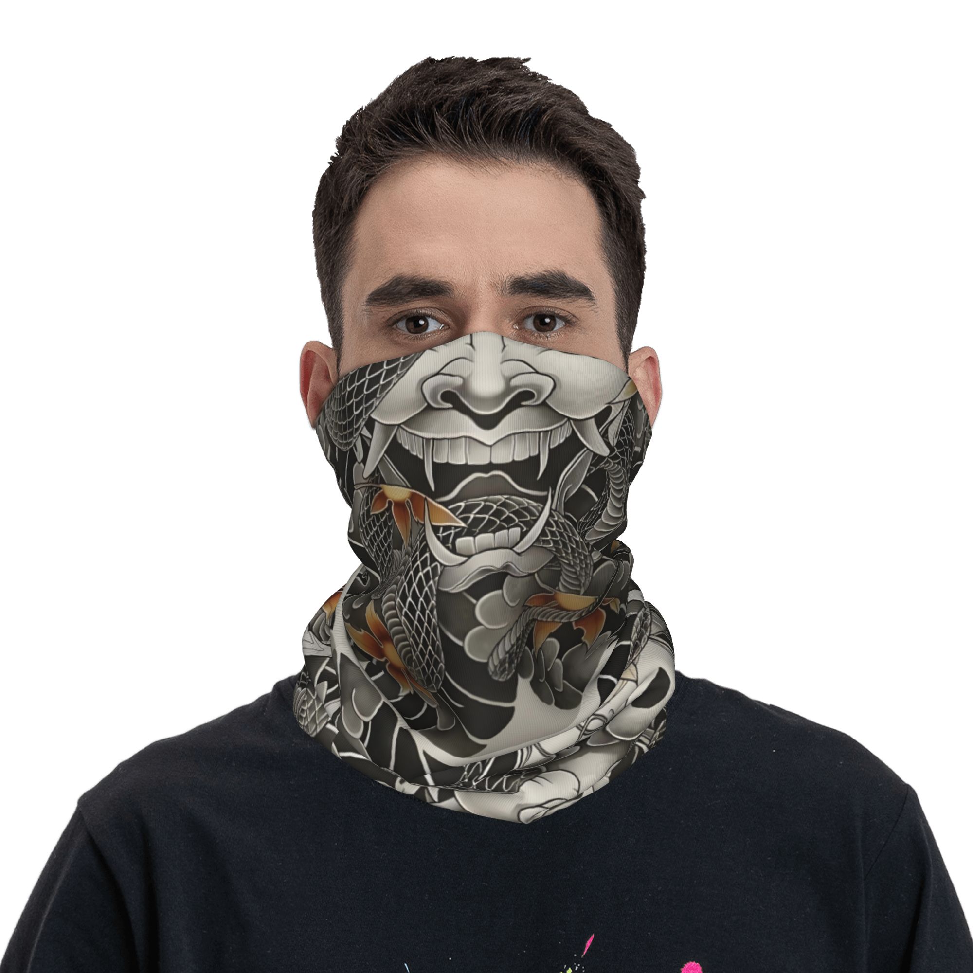 Benutzerdefinierte Samurai Oni – Neck Gaiter Face Cover Bewertung und Preis