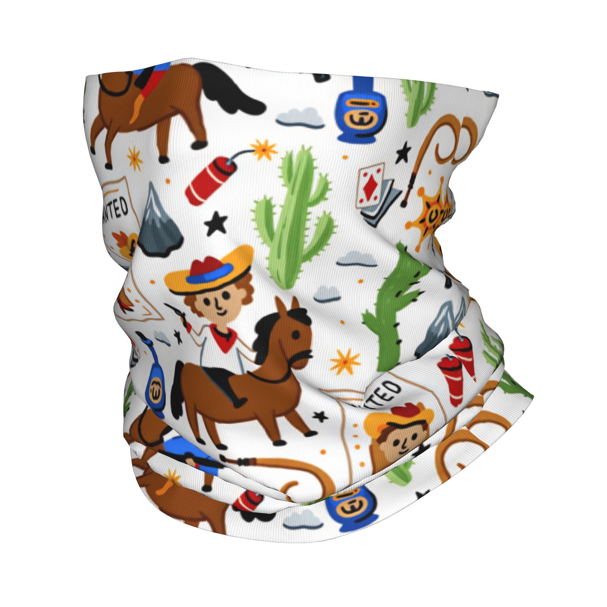 Cartoon Kinder Western Cowboy  – Kids Face Mask Bewertung und Preis