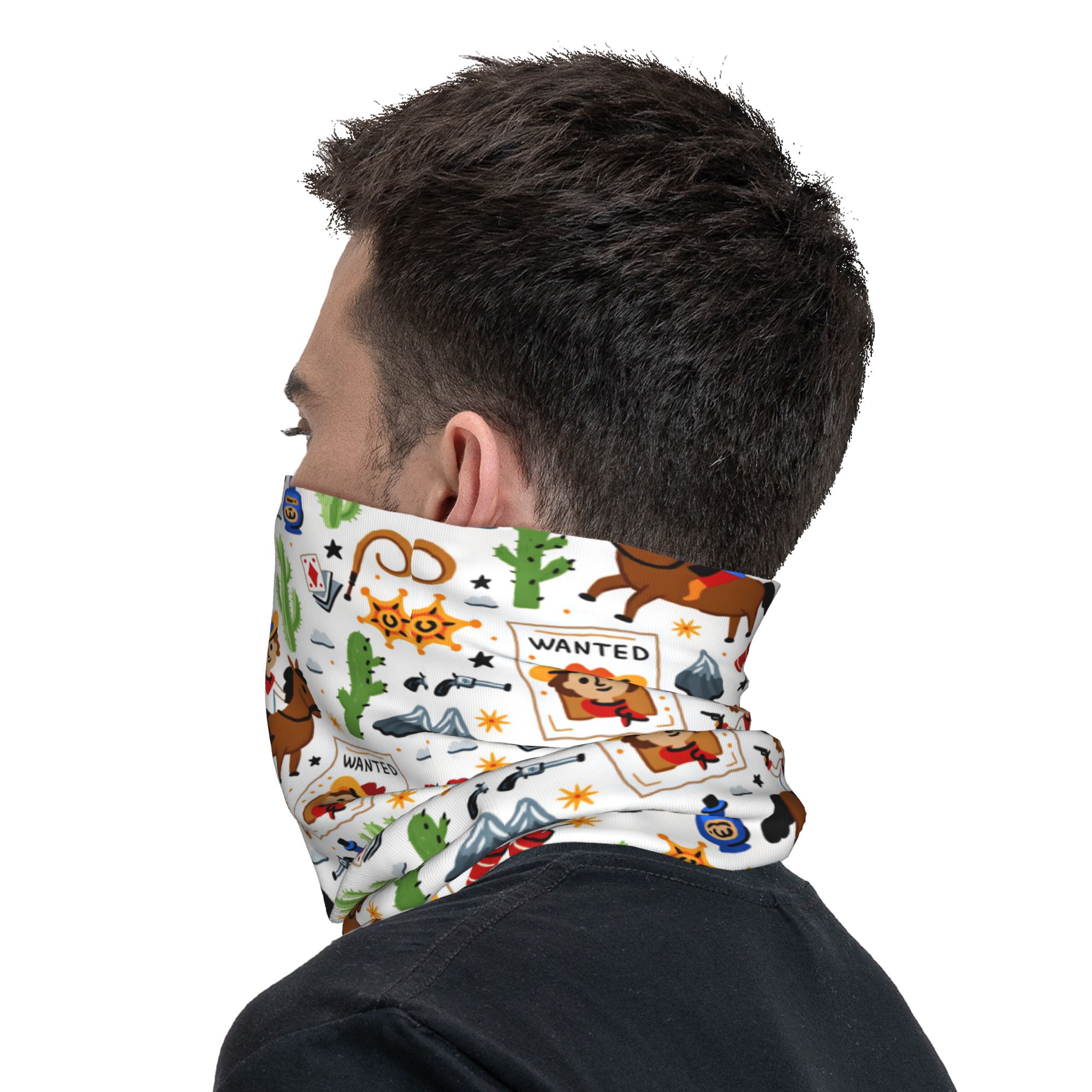 Cartoon Kinder Western Cowboy  – Kids Face Mask Bewertung und Preis