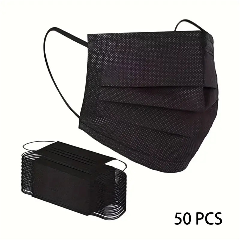 50–200 Stück schwarze Einweg-G – Black Face Mask Pack Bewertung und Preis